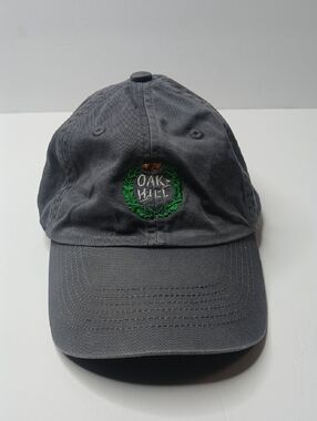 Oak Hill Golf Hat gray American Needle Strapback Brass Buckle